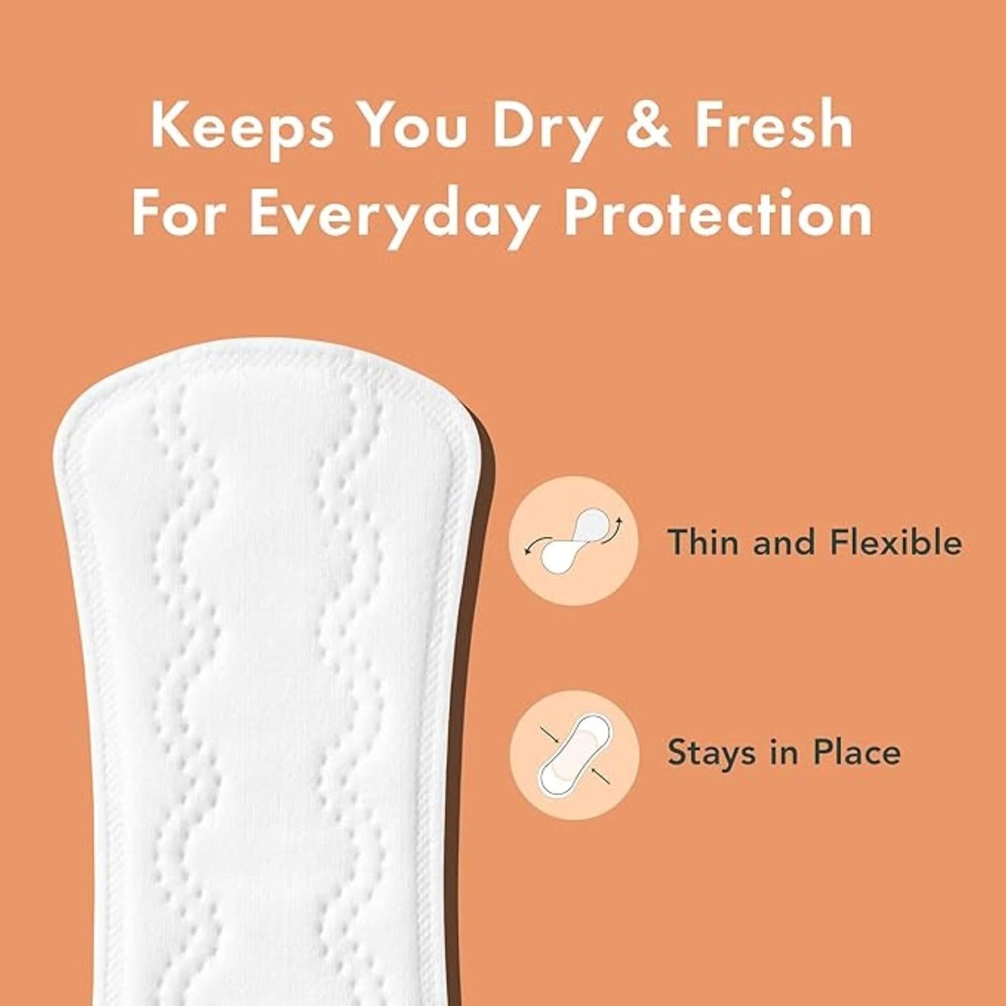 Rael Organic Cotton Cover Panty Liners - Regular