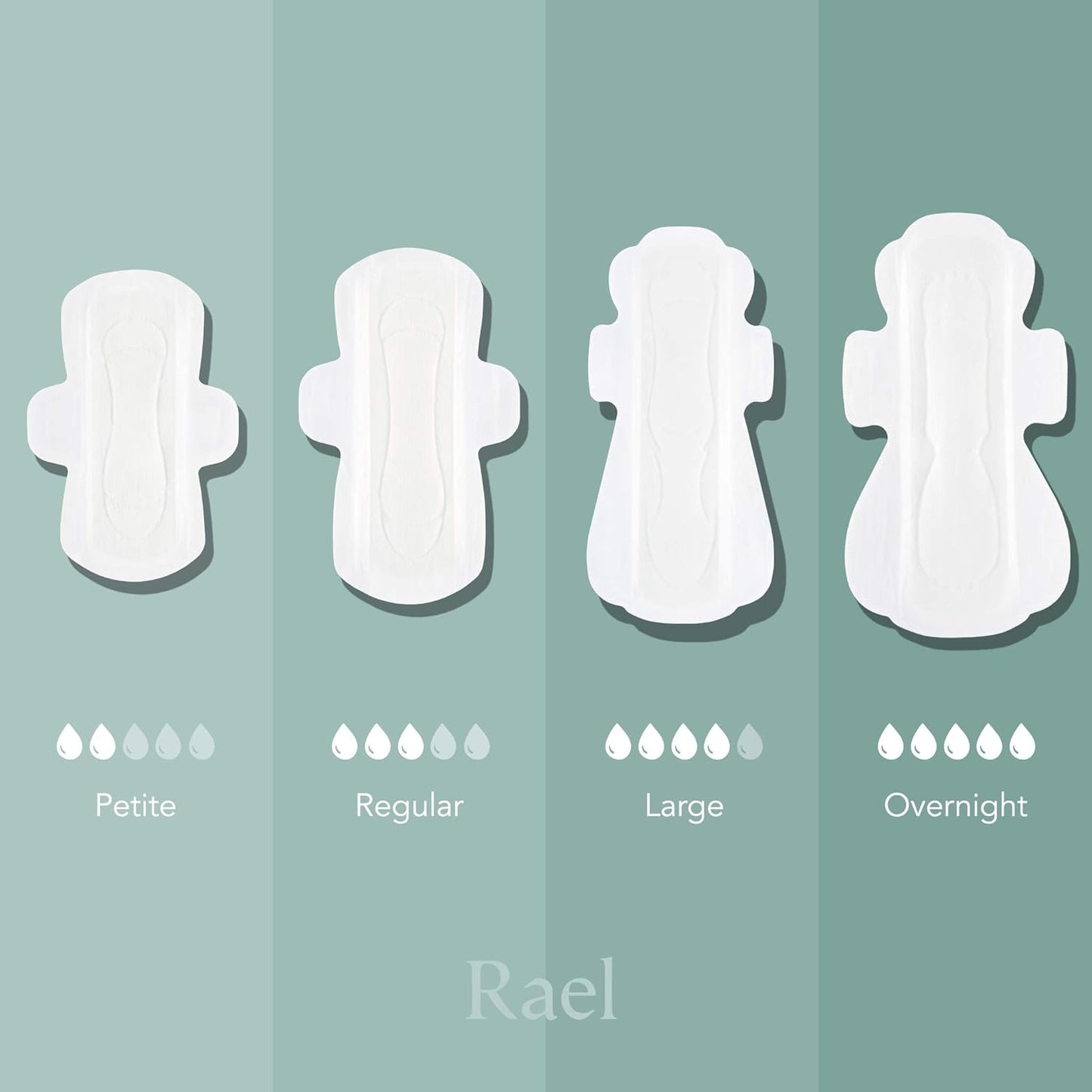 Rael Organic Cotton Cover Pads - Regular