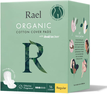 Rael Organic Cotton Cover Pads - Regular